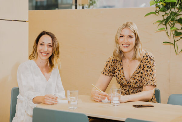 Two ladies smiling